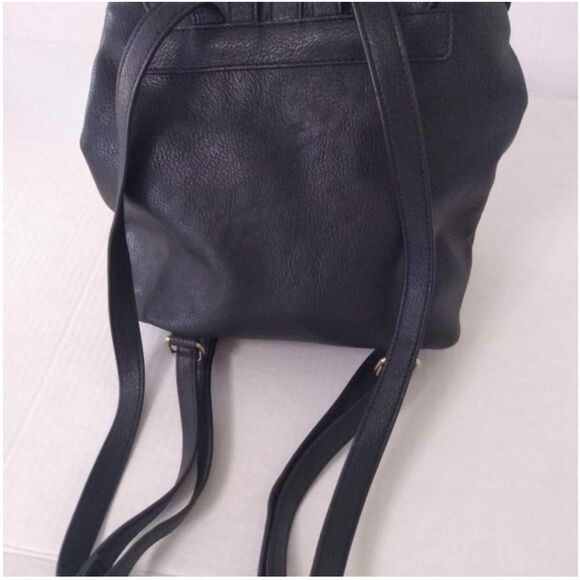 Express Black Backpack with Gold Ring Detail main image 5